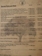 One page of the tapas menu